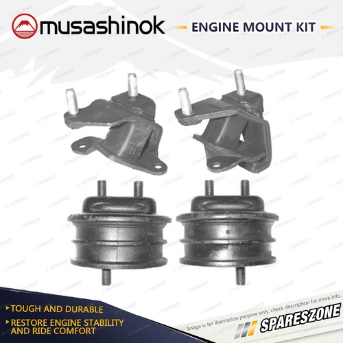 Front + Rear Engine Mount Kit for Subaru SVX CXW 3.3L 6Cyl AWD EG33 1/92-12/96