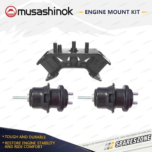 Front + Rear Engine Mount Kit for Subaru Liberty 3.6R BMF 3.6L 6Cyl AWD