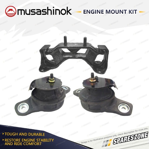 Front + Rear Engine Mount Kit for Subaru Liberty 2.5i BL9 BP9 Outback BP9 Manual