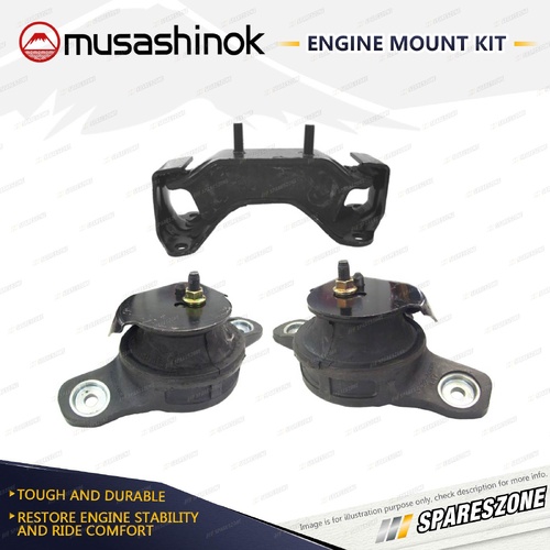 Front + Rear Engine Mount Kit for Subaru Liberty BL9 Outback BP9 5 Spd Manual