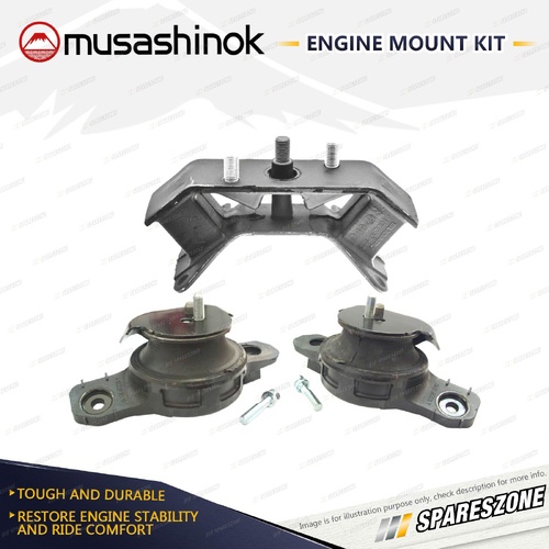 Front + Rear Round Engine Mount Kit for Subaru Forester X XS SHM 2.5L FB25