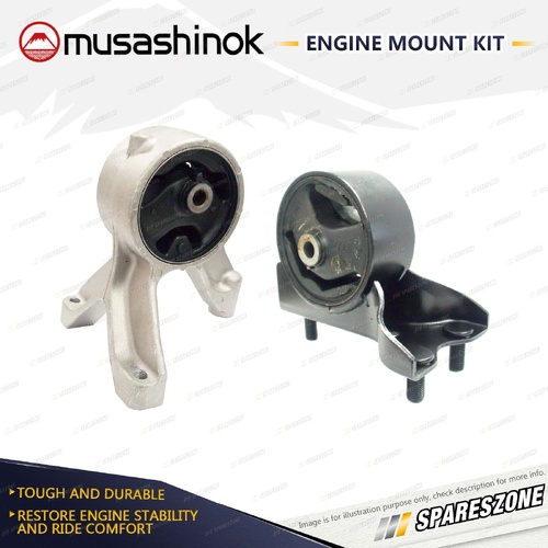 Front + Rear Engine Mount Kit for Suzuki Kizashi FR 2.4L 4Cyl FWD/AWD J24B 10-16