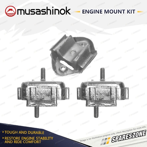 Front + Rear Engine Mount Kit for Suzuki Sierra SJ413 1.3L 4Cyl 4WD G13A G13BA