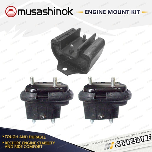 Front + Rear Engine Mount Kit for Toyota Lexcen VN VP VR VS 3.8L 89-91