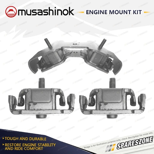 Front + Rear Engine Mount Kit for Toyota Landcruiser FJ40 FJ45 4.2L 6Cyl 4WD