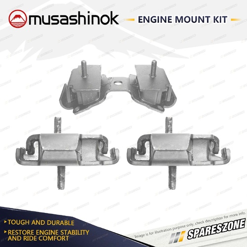 Front + Rear Engine Mount Kit for Toyota Landcruiser FJ 62 70 73 75 4.0L 4WD