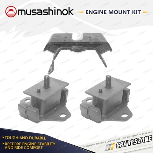 Front + Rear Engine Mount Kit for Toyota Hilux Surf KZN185 Prado KZJ95R Manual