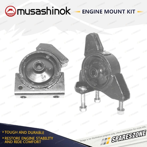 Front + Rear Engine Mount Kit for Toyota Corolla AE100 1.5L 4Cyl 5AFE 91-97 Man.