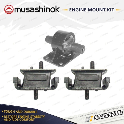 Front + Rear Engine Mount Kit for Toyota Hiace RCH41 RCH47 Regius RCH41 RCH47