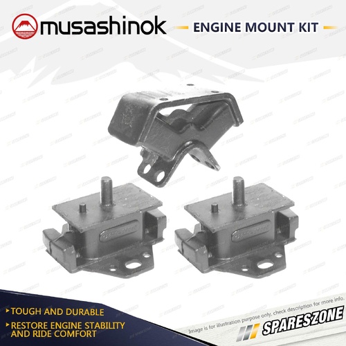 Front + Rear Engine Mount Kit for Toyota Celica RA40 2.0L 4Cyl 18RC 11/77-1/79