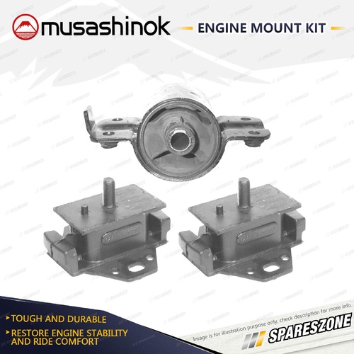 Front + Rear Engine Mount Kit for Toyota Dyna 200 YU60 YU62 2.0 2.2L 4Cyl 3Y 4Y