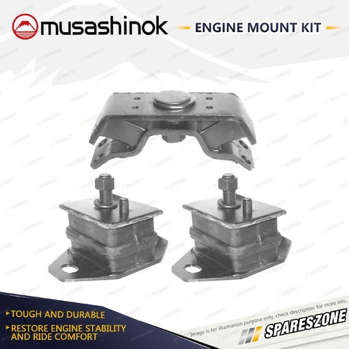 Front + Rear Engine Mount Kit for Toyota 4 Runner LN60 LN61 YN60R YN63R 84-89