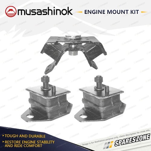 Front + Rear Engine Mount Kit for Toyota 4 Runner LN130R RN130 Hilux LN130 89-96