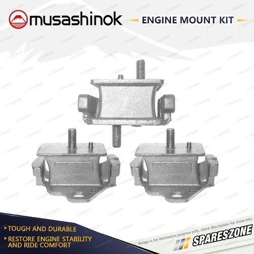 Front + Rear Engine Mount Kit for Toyota Hilux Surf VZN130 3.0L 4WD 3VZE 90-95