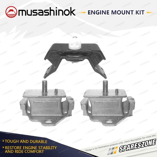 Front + Rear Engine Mount Kit for Toyota Prado RZJ95R 2.7L 4Cyl 4WD 3RZFE Auto