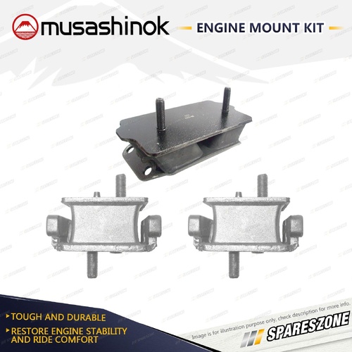 Front + Rear Engine Mount Kit for Toyota Landcruiser VDJ76R VDJ78R VDJ79R 4.5L