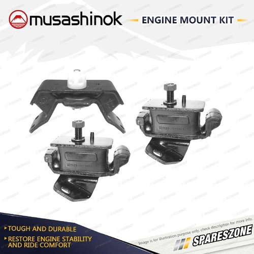 Front + Rear Engine Mount Kit for Toyota Prado VZJ95R 3.4L 4WD 5VZFE 96-03 Auto