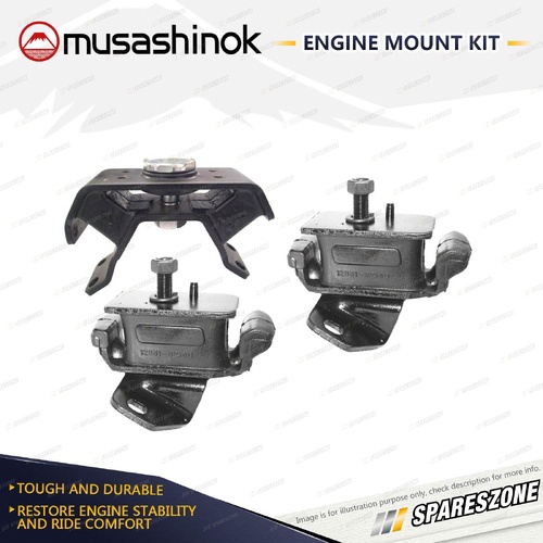 Front + Rear Engine Mount Kit for Toyota Hilux VZN167 VZN172 3.4L V6 4WD Auto