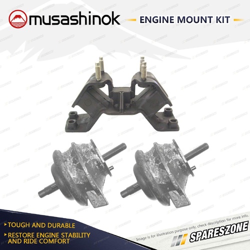 Front + Rear Engine Mount Kit for Toyota Soarer JZZ30 2.5GT Twin Turbo Man.