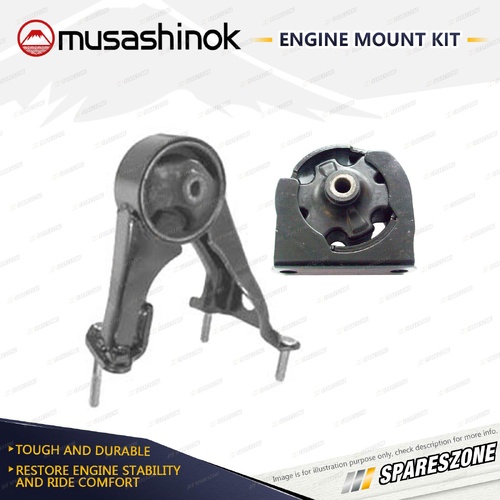 Front + Rear Engine Mount Kit for Toyota Avensis Verso ACM20R 2.0L FWD Manual