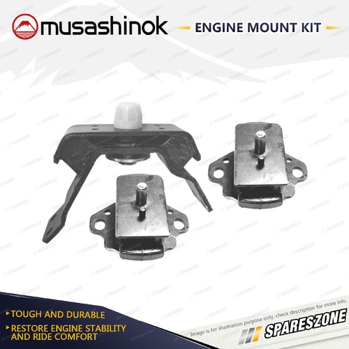 Front + Rear Engine Mount Kit for Toyota Prado VZJ95R 3.4L V6 4WD 5VZFE Manual