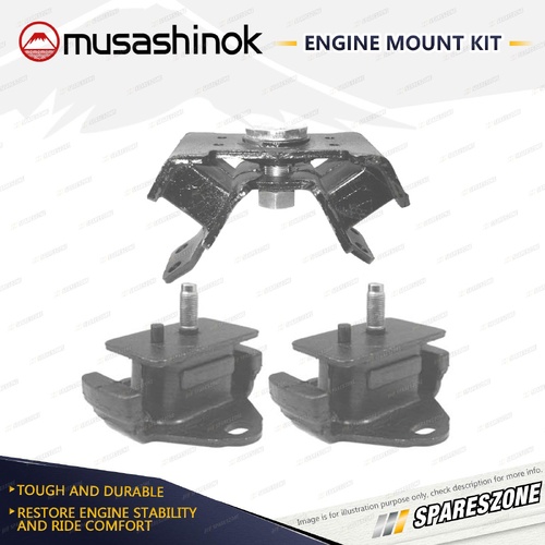 Front + Rear Engine Mount Kit for Toyota Hilux KZN165 3.0L 4Cyl T-Diesel 4WD