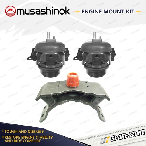 Front + Rear Engine Mount Kit for Toyota Prado KDJ 120R 150 155R 4 Spd Auto Man