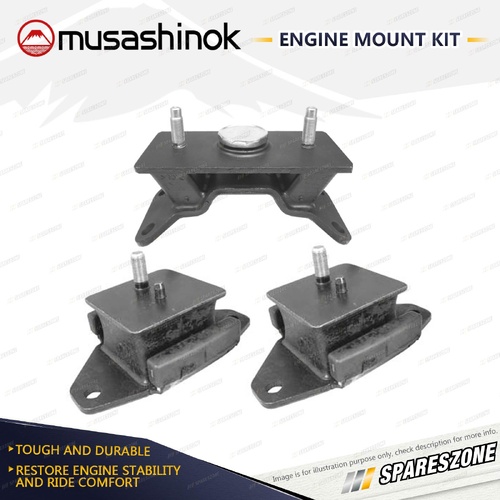 Front + Rear Engine Mount Kit for Toyota Landcruiser HDJ100R 4.2L 4 Spd Auto