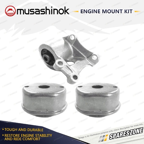 Front + Rear Engine Mount Kit for Volkswagen Transporter T4 2.4L Diesel Auto