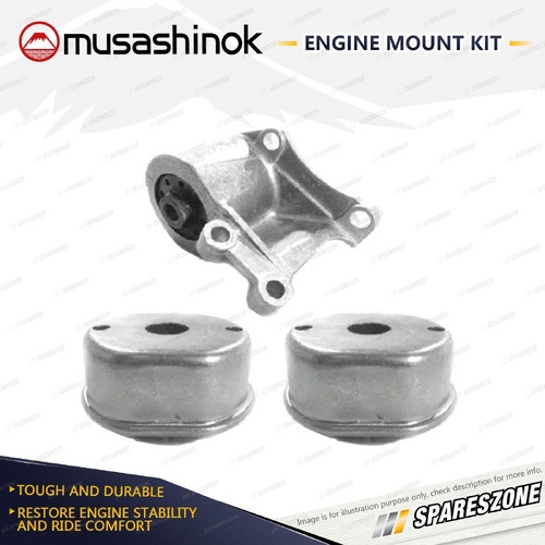 Front + Rear Engine Mount Kit for Volkswagen Transporter T4 2.0 2.4 2.5L Manual