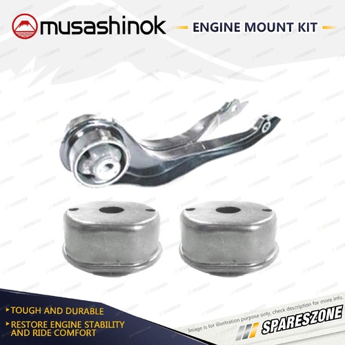 Front + Rear Engine Mount Kit for Volkswagen Transporter T4 2.4L 5 Spd Man 90-98