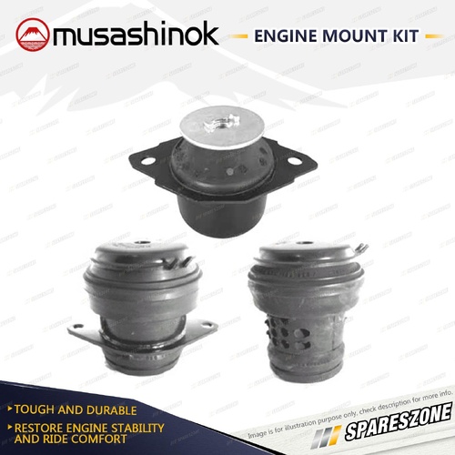 Front + Rear Engine Mount Kit for Volkswagen Vento Type 3 1.8L 2.0L 4Cyl 91-98