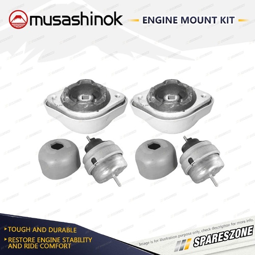 Front + Rear Engine Mount Kit for Volkswagen Passat 3B 1.8 1.8T 4Cyl 2.3