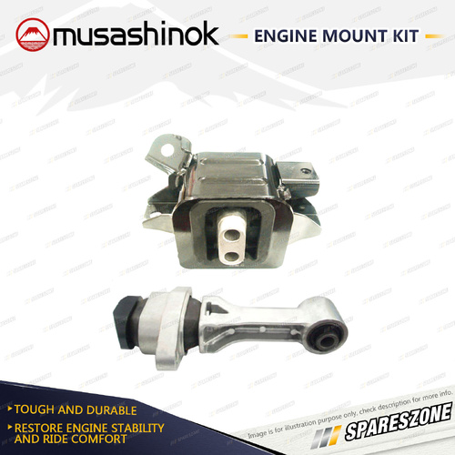 Front + LH Engine Mount Kit for Hyundai Elantra AD 1.6L 4Cyl G4FJ 16-On Manual