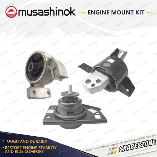 Front + LH + RH Engine Mount for Hyundai Accent MC 1.6L G4ED 06-10 Auto & Man