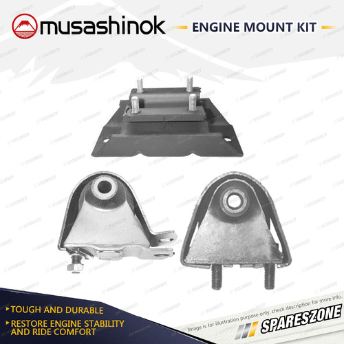 Front + Rear Engine Mount Kit for Jeep Cherokee XJ 4.0L 6Cyl 4WD MX 93-01 Manual