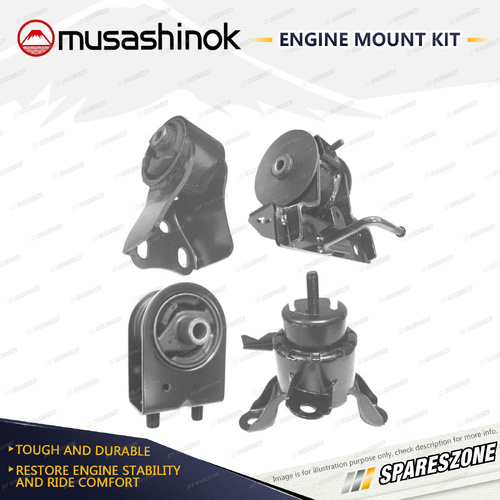 Musashinok Full Engine Mount Kit for Mazda MPV LW 2.5L 3.0L V6 GY AJ 99-06 Auto