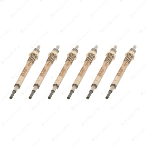 6 x Bosch Glow Plugs for Jaguar F-Pace XF X250 X260 X351 XJ30D 3.0L V6 24V 09-On