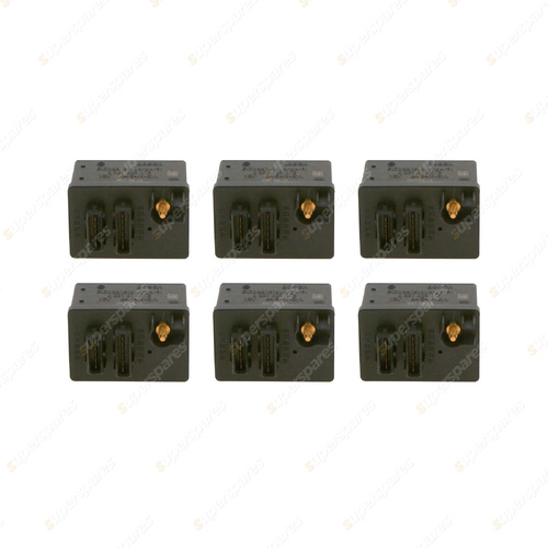 6 x Bosch Glow Plug Relays for Peugeot 407 6C 6D SW 6E 2.7L HDi 2005-2009