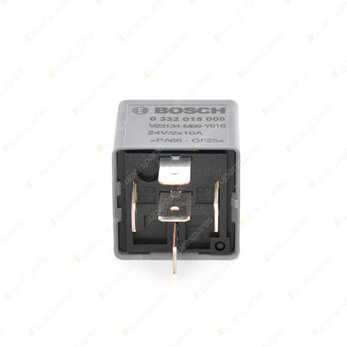 1 x Bosch Mini Relay 0332015008 - 16 Ohm Rated Current 10A Voltage 24V