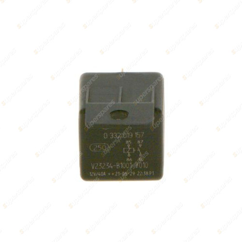 1 x Bosch Main Relay 0332019157 - 4 Pin 16 Ohm Rated Current 30A Voltage 12V