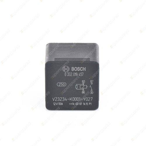 1 x Bosch Mini Relay 0332019457 - 16 Ohm Rated Current 30A Voltage 12V