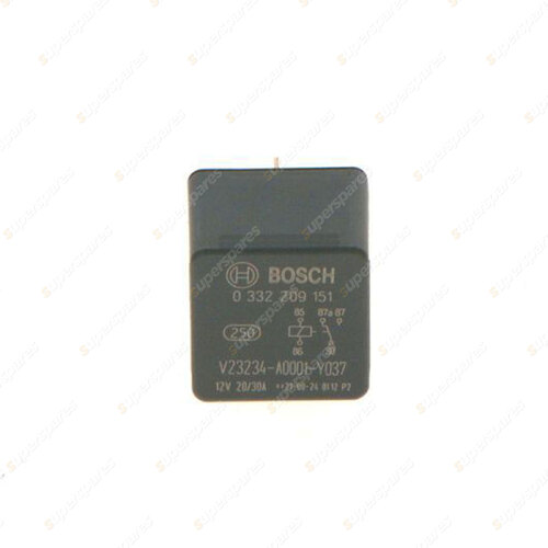 1 x Bosch Main Relay 0332209151 - 5 Pin 16 Ohm Rated Current 30A Voltage 12V