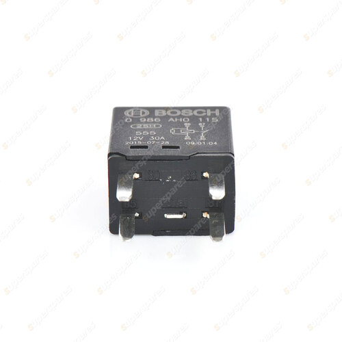 1 x Bosch Main Relay 0986AH0115 - 4 Pin 109 Ohm Rated Current 30A Voltage 12V