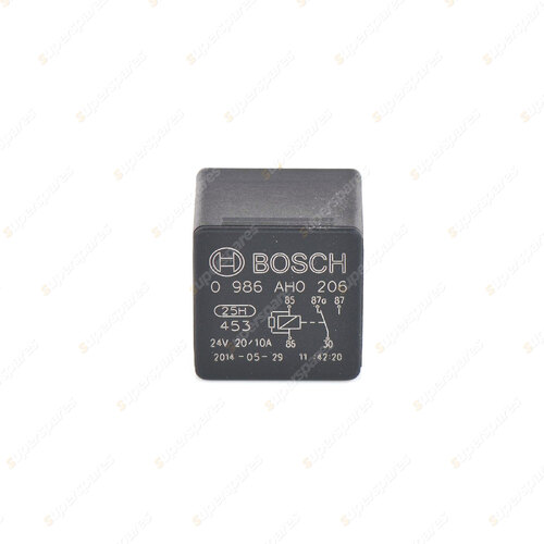 1 x Bosch Main Relay 0986AH0206 - 5 Pin Rated Current 20A Voltage 24V