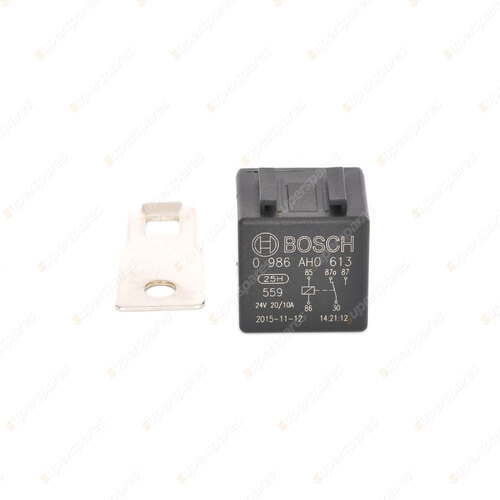 1 x Bosch Main Relay 0986AH0613 - 5 Pin 360 Ohm Rated Current 20A Voltage 24V