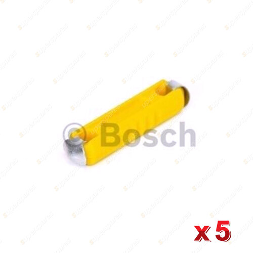 5 x Bosch Universal Fuses 1904520015 - Rated Current 5A High Performance