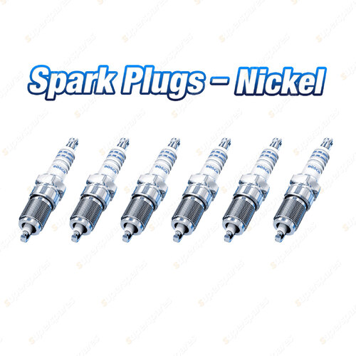 6 x Bosch Nickel Spark Plugs for Holden Vectra Hatchback ZC JSII 6Cyl