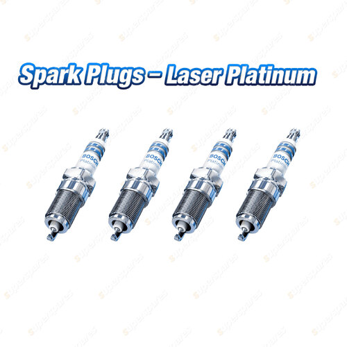 4xBosch Laser Platinum Spark Plugs for Renault LagunaIII BT MeganeII BM CM GM SM