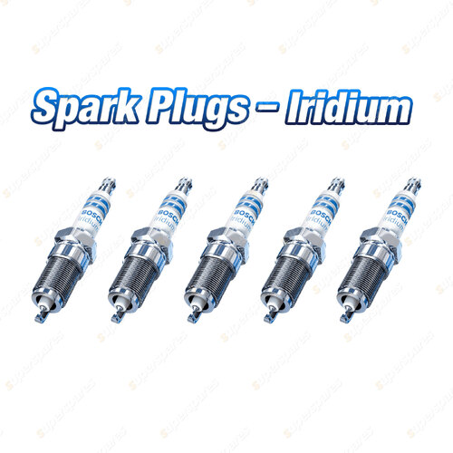 5 x Bosch Iridium Spark Plugs for Ford Focus RS LV Kuga TE 5Cyl 2.5L